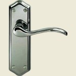 Paris Satin Chrome Latch Lever Handles