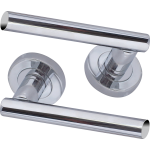 Petra Lever On Rose Door Handles Polished Chrome