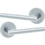 Petra Lever On Rose Door Handles Satin Chrome