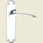 Salo Suite Polished Chrome Lever Latch Door Handles