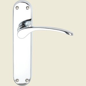 Salo Suite Polished Chrome Lever Latch Door Handles