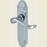 Savoy Polished Chrome Bathroom Lock Handles