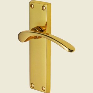 Sophia Polished Brass Lever Latch Handles