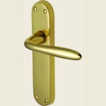 Sutton Brass Bathroom Lock Handles