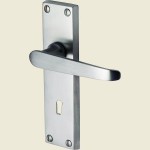 Loch Ness Victoria Satin Chrome Door  Handles