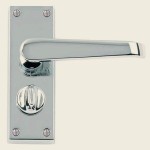 Victorian Chrome Plated Privacy Door Handle