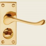 Victorian Brass Privacy Handle