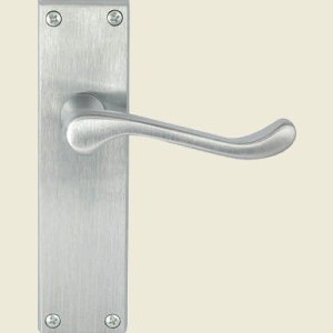 Victorian Scroll Lever Satin Chrome Lever Latch Handles