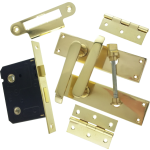 Victorian Brass-Ware Bathroom Lock Pack