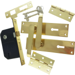 Victorian Brass-Ware 3-Lever Lock Pack