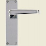 Victorian Straight Lever Satin Chrome Lever Latch Handles