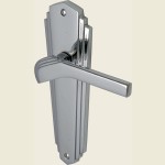 Waldorf Polished Chrome Bathroom Lock Handles