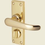 Windsor Privacy Lever Handle PB