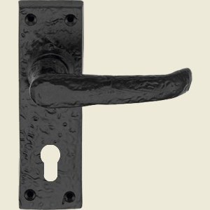 Windsor Black Iron Euro Lock Handle