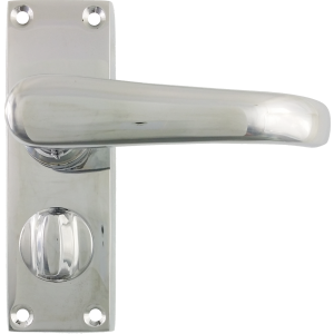 Windsor Privacy Lever Handles Polished Chrome