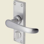 Windsor Satin Chrome Privacy Lever Handle