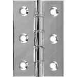  76mm DPBW Butt Hinge Polished Chrome