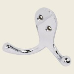 Polished Chrome Double Robe Hook