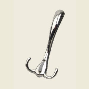 Polished Chrome Heavy Duty Hat and Coat Hook