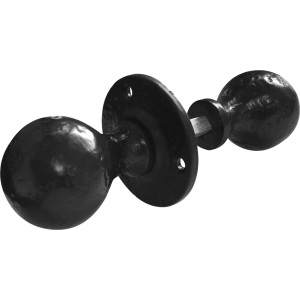 Ball Black Antique Rim Lock Door Knobs