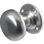 JV35B Satin Chrome Mushroom Door Knob Set