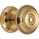 Aylesbury Door Knob Set Polished Brass