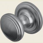 JV68 Satin Chrome Lined Door Knob Set