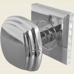 JV74 Polished Chrome Square Door Knob Set