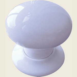 JC10 White Porcelain Door Knob Set