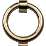 Ring Door Knocker 114mm Polished Brass