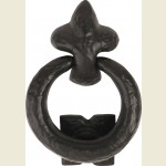 Ring Door Knocker 90mm Black Iron