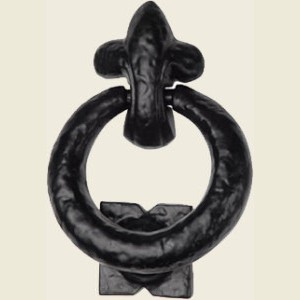 Ring Door Knocker 127mm Black Iron TC335 