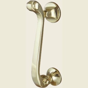 Scroll Door Knocker Polished Brass