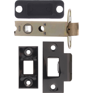  81mm Double Sprung Tubular Latch Black Nickel