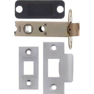  81mm Double Sprung Tubular Latch Satin Chrome