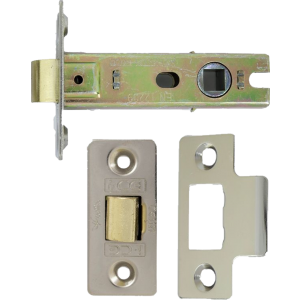  80mm Tubular Mortice Fire Door Latch Silver