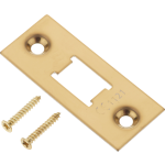 Bladed Door Latch Face Plate Polished Brass