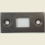 Door Latch Face Plate Distressed Silver