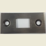 Door Latch Face Plate Matt Black Nickel