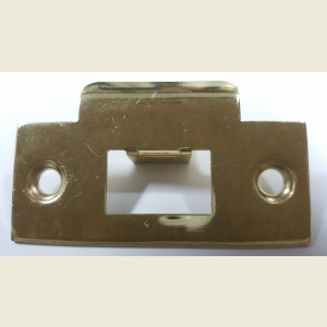 Door Latch Strike Plate Polished Brass