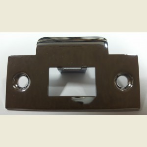 Door Latch Strike Plate Polished Chrome