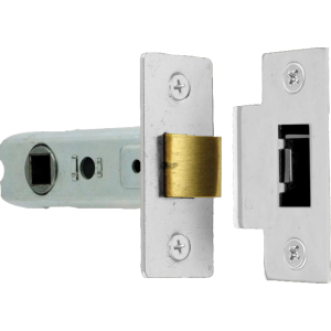  63mm Tubular Mortice Door Latch Silver