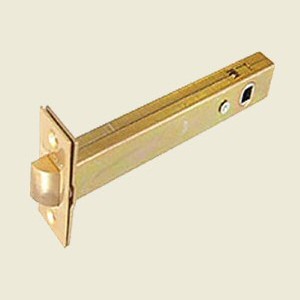 120mm Tubular Mortice Latch Polished Brass