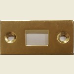 Tubular Latch Face Plate Polished Brass