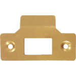 Tubular Latch Strike Plate Brass