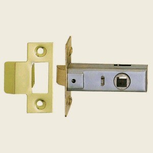  64mm Tubular Mortice Latch Polished Brass