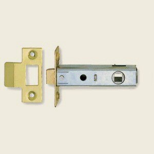  76mm Tubular Mortice Latch Electro Brass