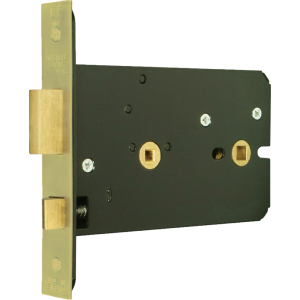 151mm Imperial Horizontal Bathroom Lock Polished Brass