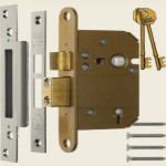 3 Inch 5 Lever Fortress BS Satin Sashlock