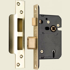 65mm 5 Lever Satin Mortice Sashlock BS